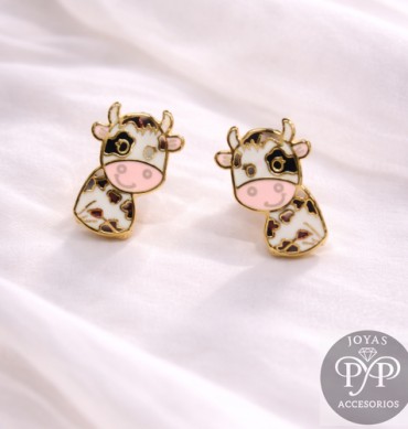 Aretes Vaquita Cute