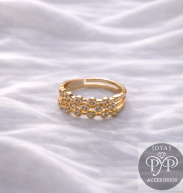 Anillo Florar Dorado