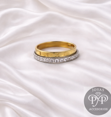 Anillo Banda Brillantes