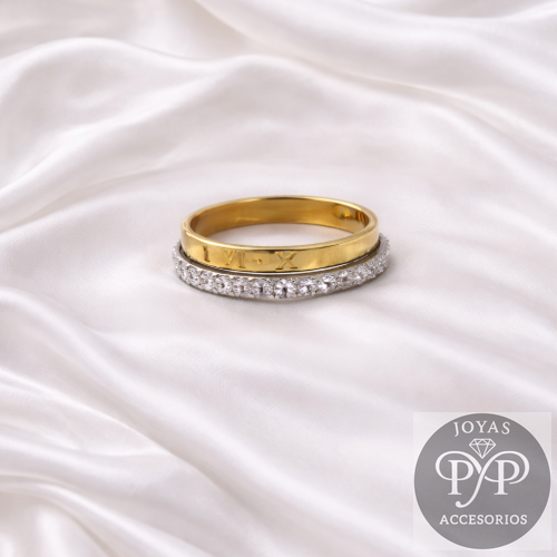 Anillo Banda Brillantes