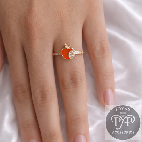 Anillo Manzana Brillante
