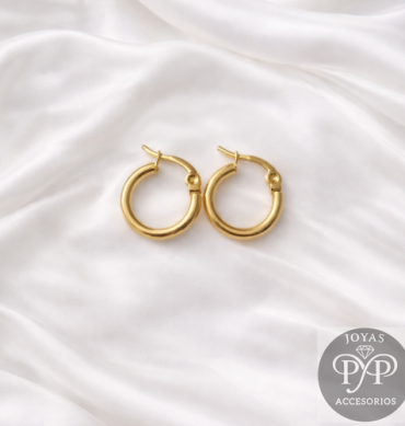 Candongas Clásicas con Broche de Seguridad